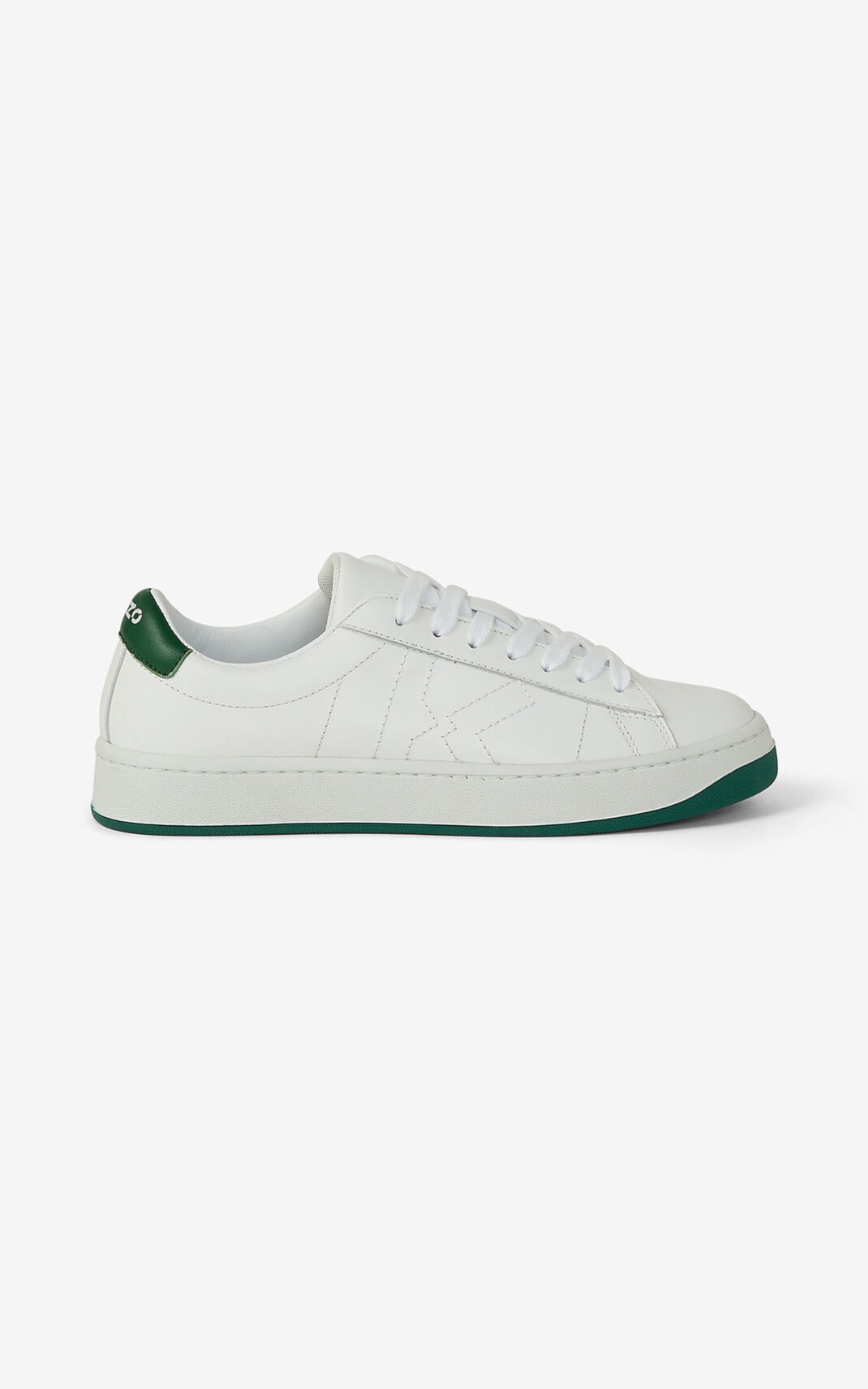 Tenis Kenzo Kourt K Logo Cuero Mujer Verde - SKU.3915034